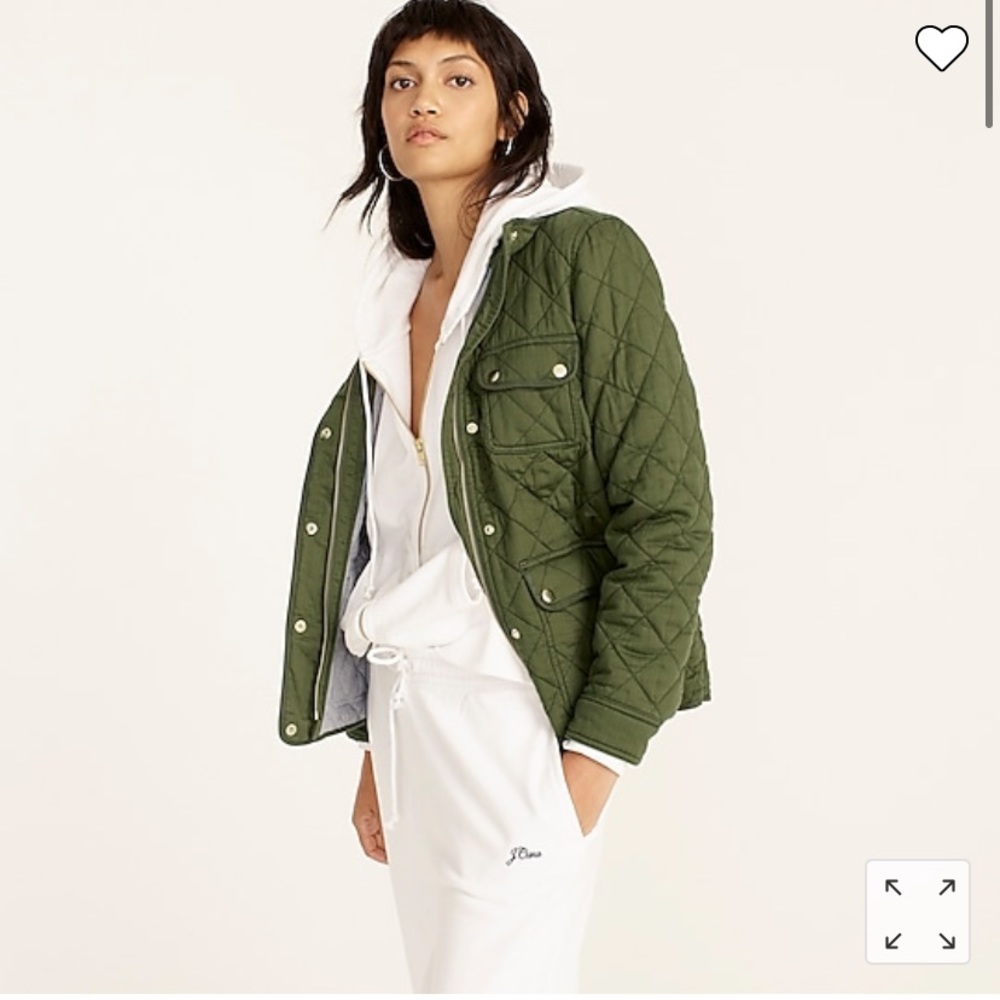 Jcrew Quilted downtown field jacket S